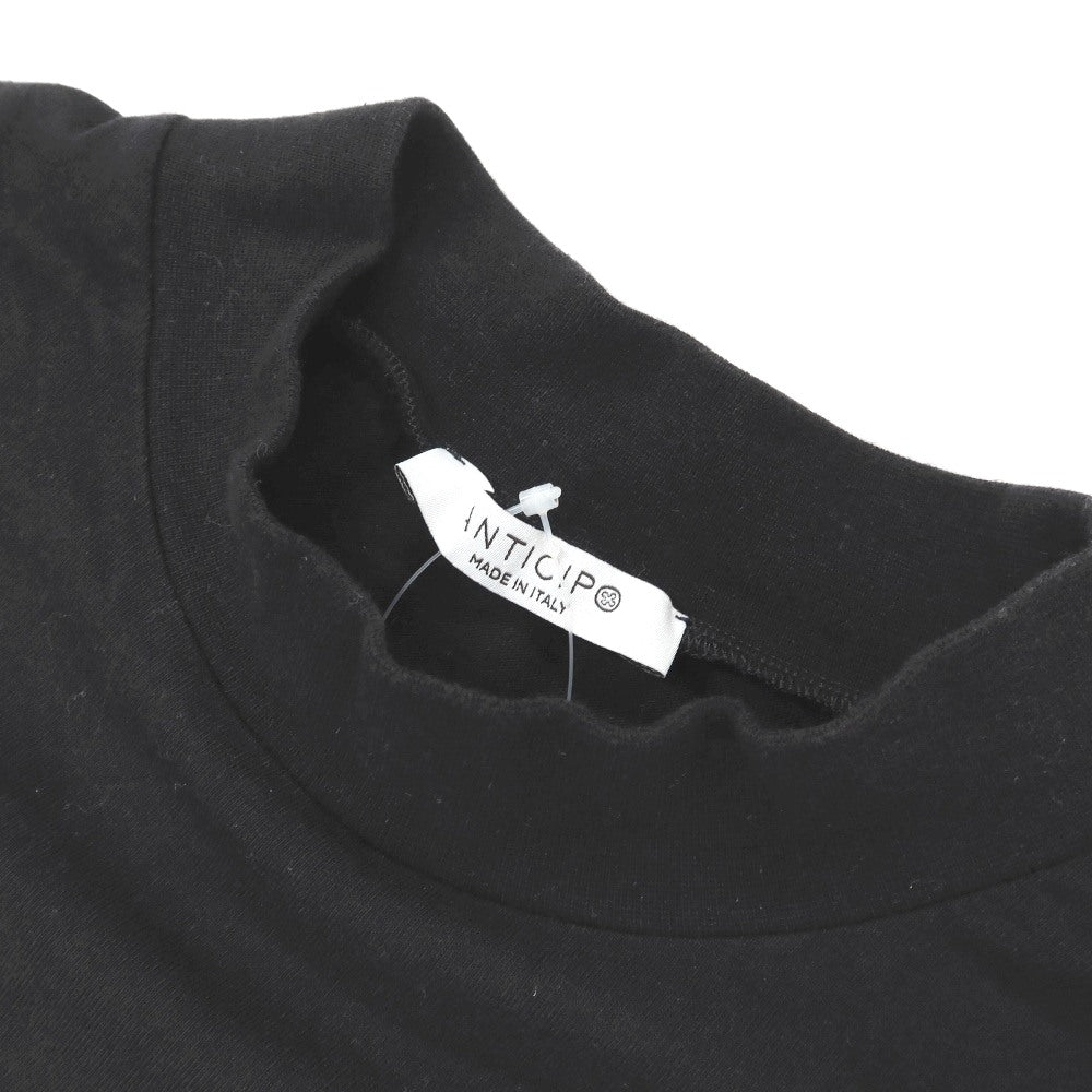 【中古】アンティーチポ　アンティチポ ANTICIPO FIANO smooth コットン モックネック 半袖Ｔシャツ ブラック【サイズ46】【 状態ランクC 】【 メンズ 】