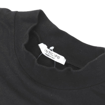 【中古】アンティーチポ　アンティチポ ANTICIPO FIANO smooth コットン モックネック 半袖Ｔシャツ ブラック【サイズ46】【 状態ランクC 】【 メンズ 】