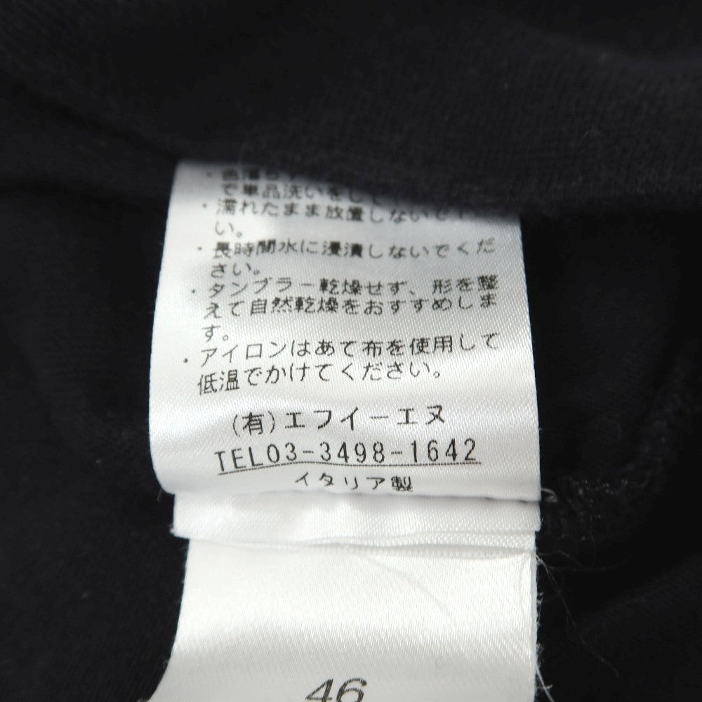 【中古】アンティーチポ　アンティチポ ANTICIPO FIANO smooth コットン モックネック 半袖Ｔシャツ ブラック【サイズ46】【 状態ランクC 】【 メンズ 】