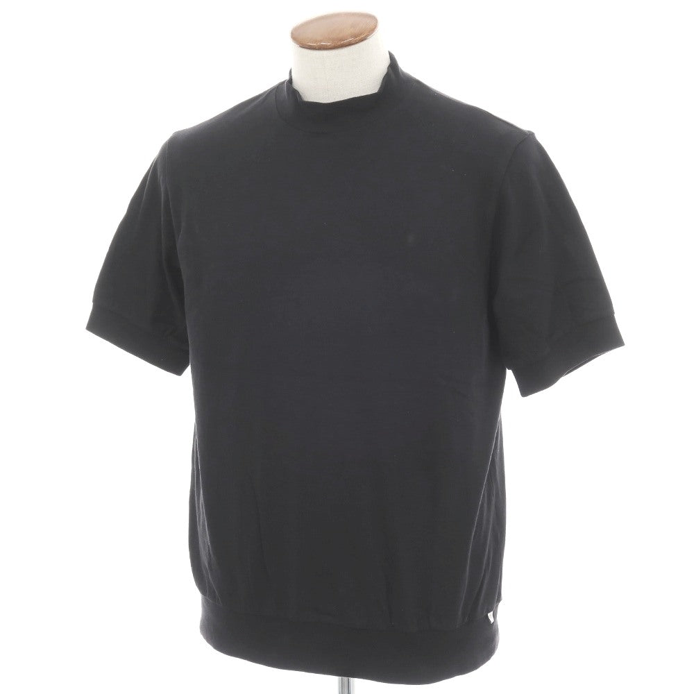 【中古】アンティーチポ　アンティチポ ANTICIPO FIANO smooth コットン モックネック 半袖Ｔシャツ ブラック【サイズ46】【 状態ランクC 】【 メンズ 】