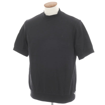 【中古】アンティーチポ　アンティチポ ANTICIPO FIANO smooth コットン モックネック 半袖Ｔシャツ ブラック【サイズ46】【 状態ランクC 】【 メンズ 】