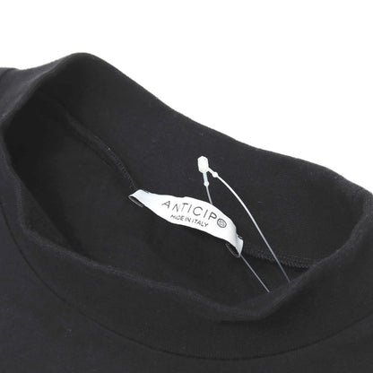 【中古】アンティーチポ　アンティチポ ANTICIPO FIANO smooth コットン モックネック 半袖Ｔシャツ ブラック【サイズ46】【 状態ランクC 】【 メンズ 】