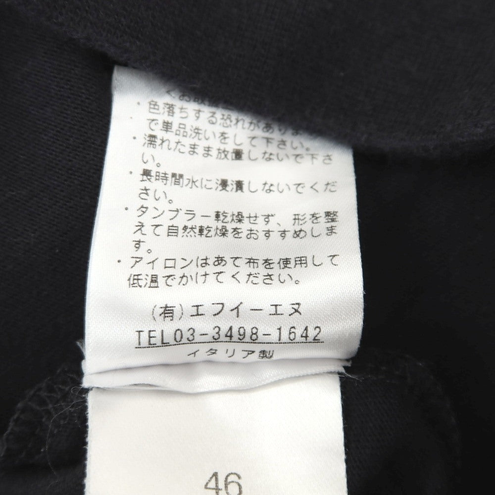 【中古】アンティーチポ　アンティチポ ANTICIPO FIANO smooth コットン モックネック 半袖Ｔシャツ ブラック【サイズ46】【 状態ランクC 】【 メンズ 】
