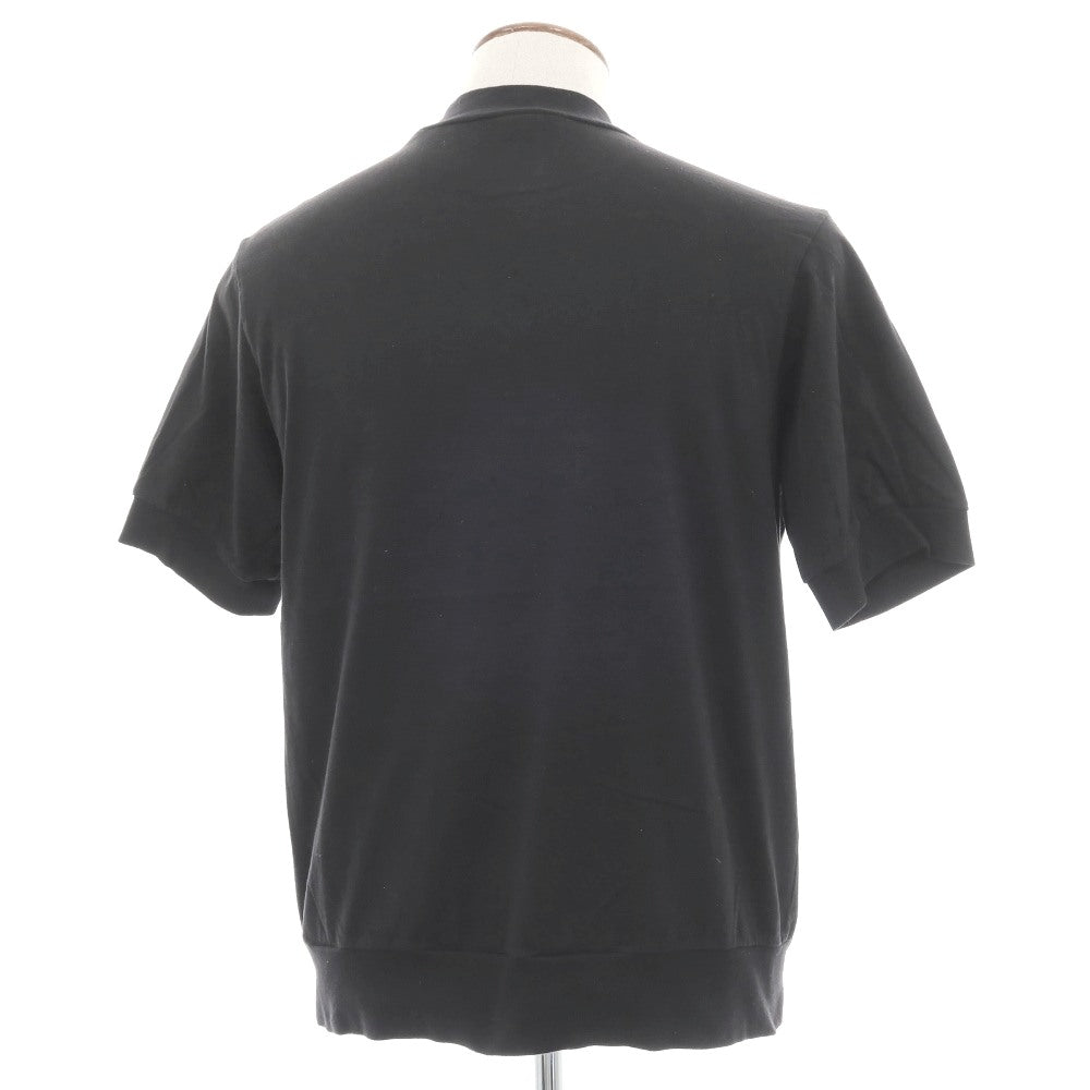 【中古】アンティーチポ　アンティチポ ANTICIPO FIANO smooth コットン モックネック 半袖Ｔシャツ ブラック【サイズ46】【 状態ランクC 】【 メンズ 】