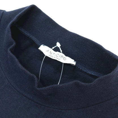 【中古】アンティーチポ　アンティチポ ANTICIPO FIANO smooth コットン モックネック 半袖Ｔシャツ ネイビー【サイズ46】【 状態ランクC 】【 メンズ 】