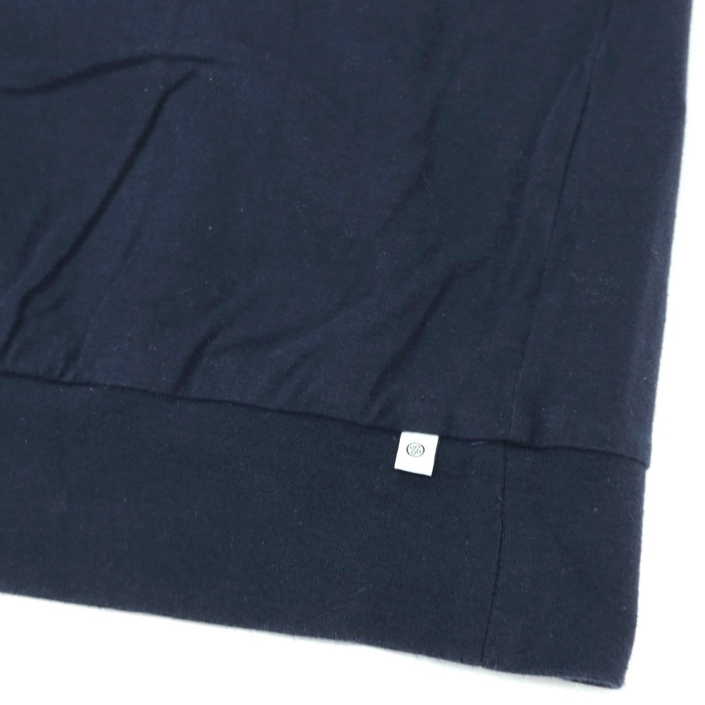 【中古】アンティーチポ　アンティチポ ANTICIPO FIANO smooth コットン モックネック 半袖Ｔシャツ ネイビー【サイズ46】【 状態ランクC 】【 メンズ 】