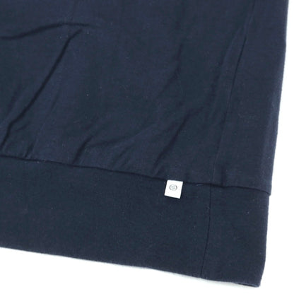 【中古】アンティーチポ　アンティチポ ANTICIPO FIANO smooth コットン モックネック 半袖Ｔシャツ ネイビー【サイズ46】【 状態ランクC 】【 メンズ 】