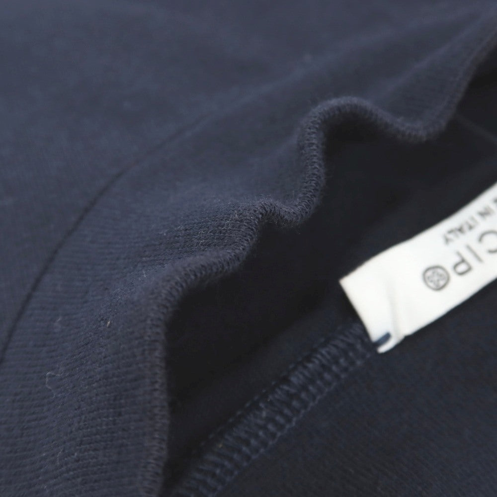 【中古】アンティーチポ　アンティチポ ANTICIPO FIANO smooth コットン モックネック 半袖Ｔシャツ ネイビー【サイズ46】【 状態ランクC 】【 メンズ 】