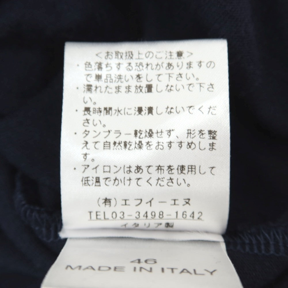 【中古】アンティーチポ　アンティチポ ANTICIPO FIANO smooth コットン モックネック 半袖Ｔシャツ ネイビー【サイズ46】【 状態ランクC 】【 メンズ 】