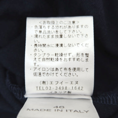 【中古】アンティーチポ　アンティチポ ANTICIPO FIANO smooth コットン モックネック 半袖Ｔシャツ ネイビー【サイズ46】【 状態ランクC 】【 メンズ 】