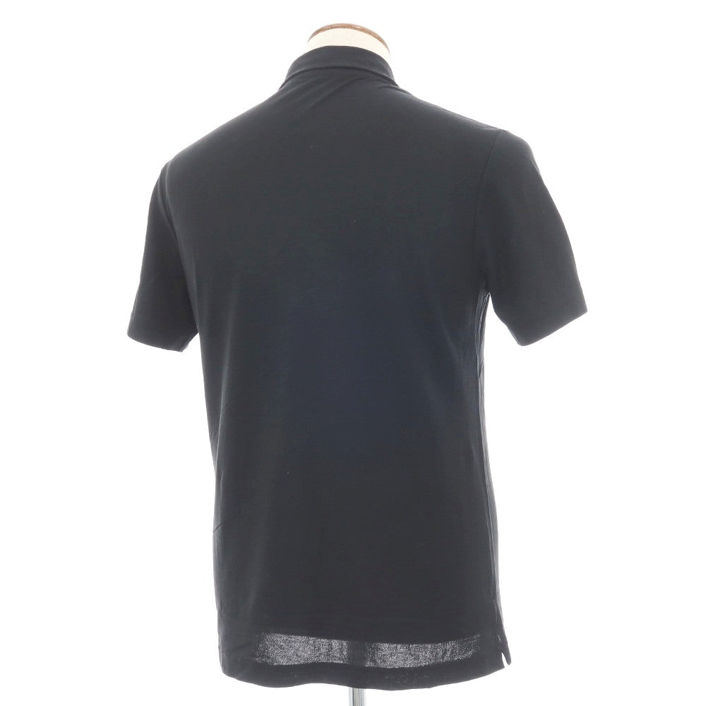 【中古】ザノーネ ZANONE アイスコットン 半袖ポロシャツ ブラック【サイズ48】【 状態ランクC 】【 メンズ 】