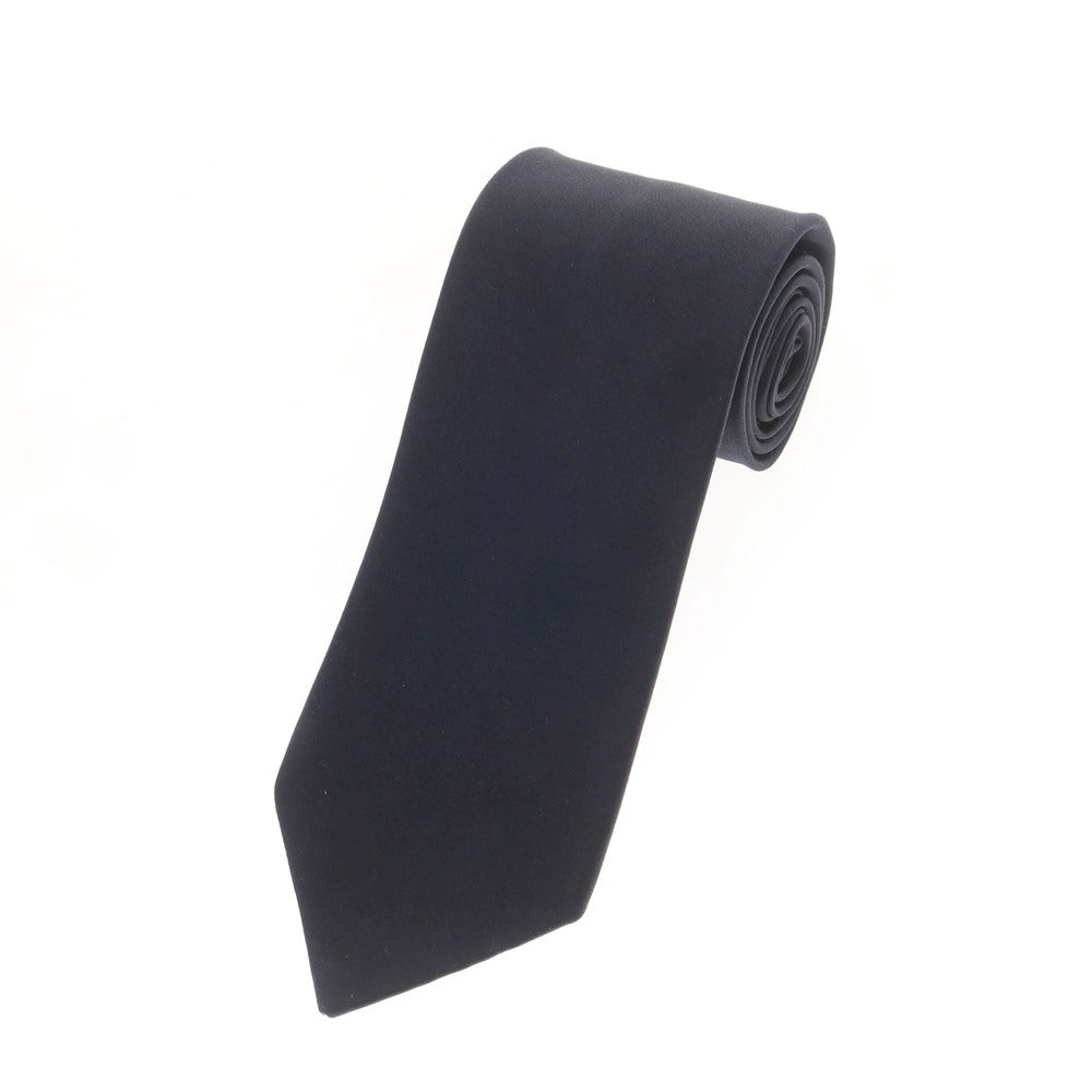 【中古】ルイジ ボレッリ Luigi Borrelli シルク 無地ネクタイ ネイビー【 状態ランクC 】【 メンズ 】