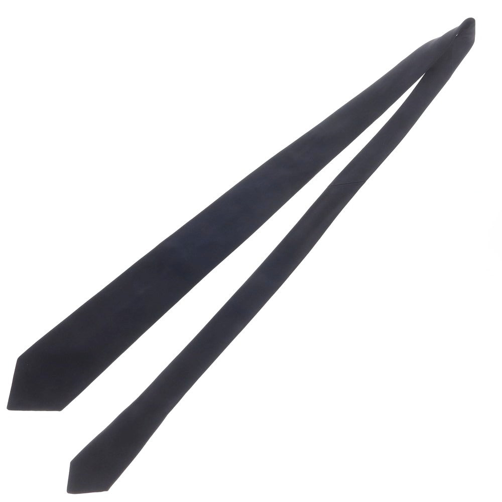 【中古】ルイジ ボレッリ Luigi Borrelli シルク 無地ネクタイ ネイビー【 状態ランクC 】【 メンズ 】