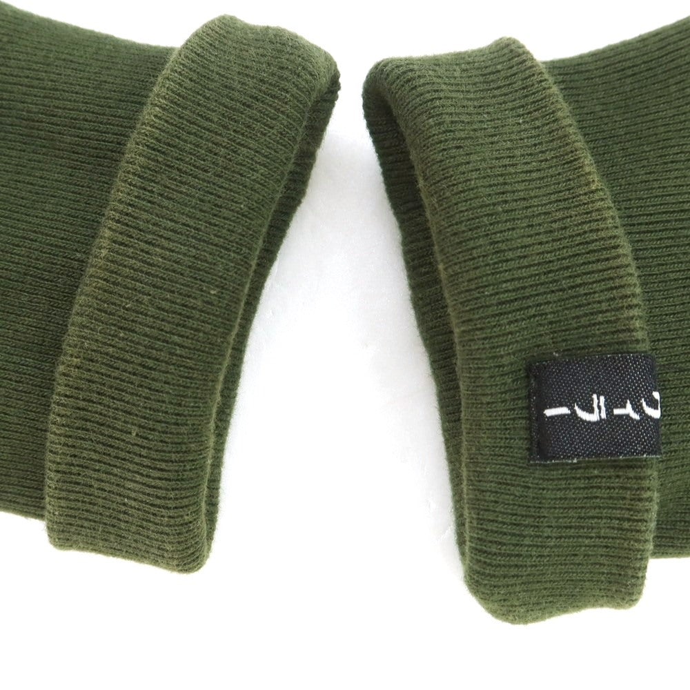 【中古】エムエイチエル MHL. コットン スウェット ダブルジップ パーカー オリーブグリーン系【 L 】【 状態ランクC 】【 メンズ 】