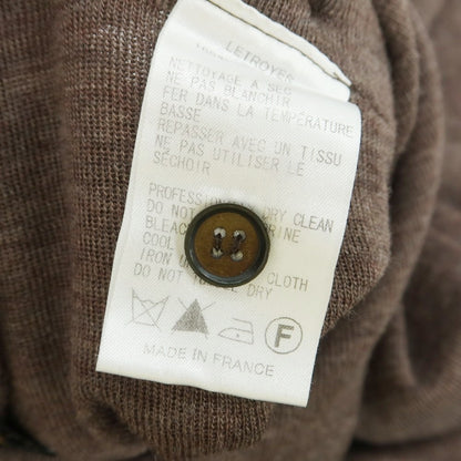 【中古】ルトロワ Letroyes ハイゲージ ウール ボートネック プルオーバーニット アッシュブラウン【 L 】【 状態ランクC 】【 メンズ 】