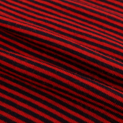 【中古】ルトロワ Letroyes ハイゲージ ウール ボーダー ボートネック プルオーバーニット レッドxネイビー【 L 】【 状態ランクB 】【 メンズ 】