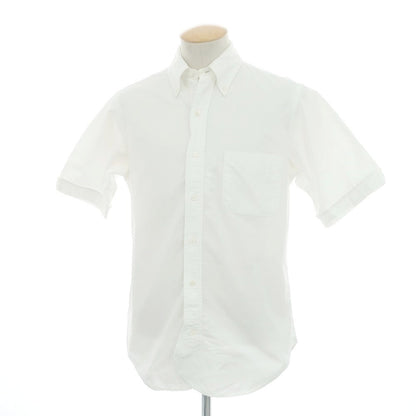 【中古】ブラックフリースバイ ブルックスブラザーズ BLACK FLEECE BY Brooks Brothers コットン ボタンダウン 半袖シャツ ホワイト【 BB1 】【 状態ランクC 】【 メンズ 】