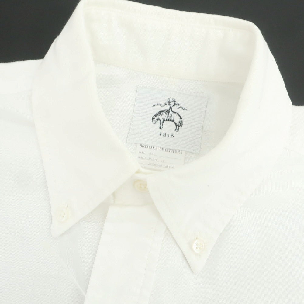【中古】ブラックフリースバイ ブルックスブラザーズ BLACK FLEECE BY Brooks Brothers コットン ボタンダウン 半袖シャツ ホワイト【 BB1 】【 状態ランクC 】【 メンズ 】