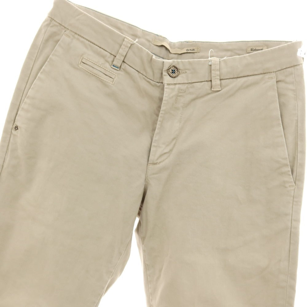 【中古】チープラス C+ Ridmark ストレッチ コットン カジュアルスラックスパンツ ベージュ【サイズ32】【 状態ランクC 】【 メンズ 】