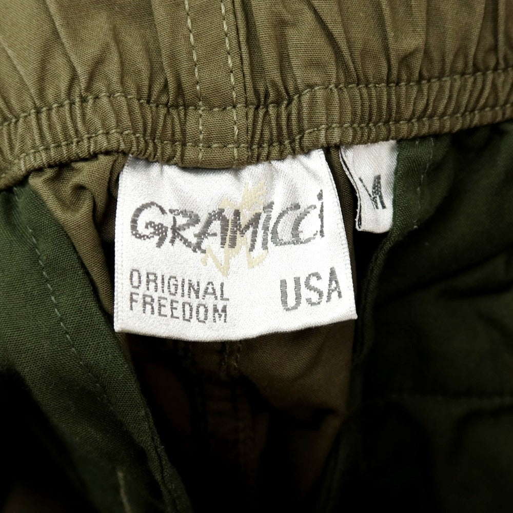 【中古】グラミチ Gramicci ストレッチ コットン イージーパンツ オリーブ【サイズM】【 状態ランクB 】【 メンズ 】