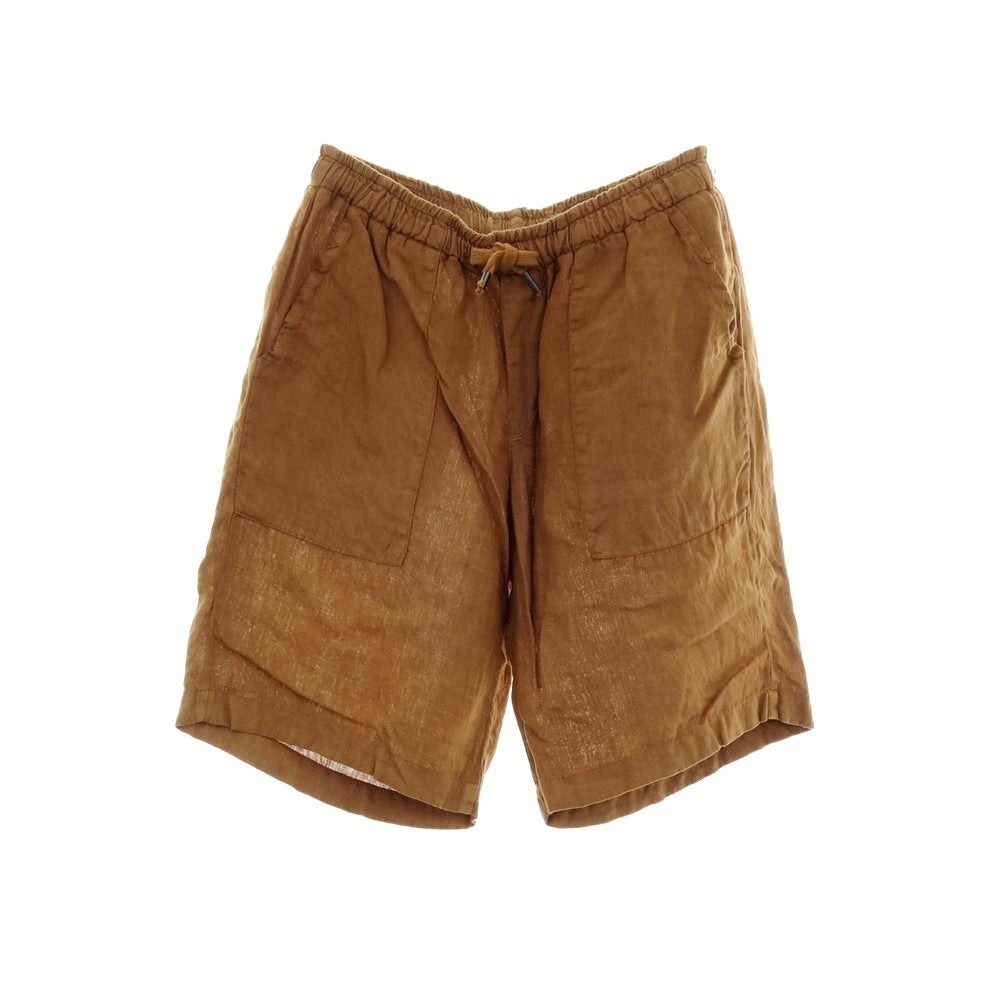 【中古】バロニオ BARONIO リネン イージー ショートパンツ ブラウンxマルチカラー【サイズL】【 状態ランクC 】【 メンズ 】
