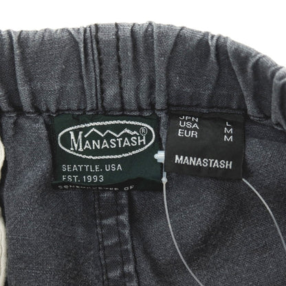 【中古】マナスタッシュ MANASTASH ヘンプコットン イージー ショートパンツ グレー【サイズJPN L】【 状態ランクC 】【 メンズ 】