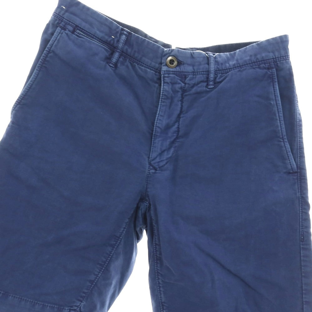 【中古】インコテックス INCOTEX ストレッチ コットン ショートパンツ ネイビー【サイズ30】【 状態ランクC 】【 メンズ 】