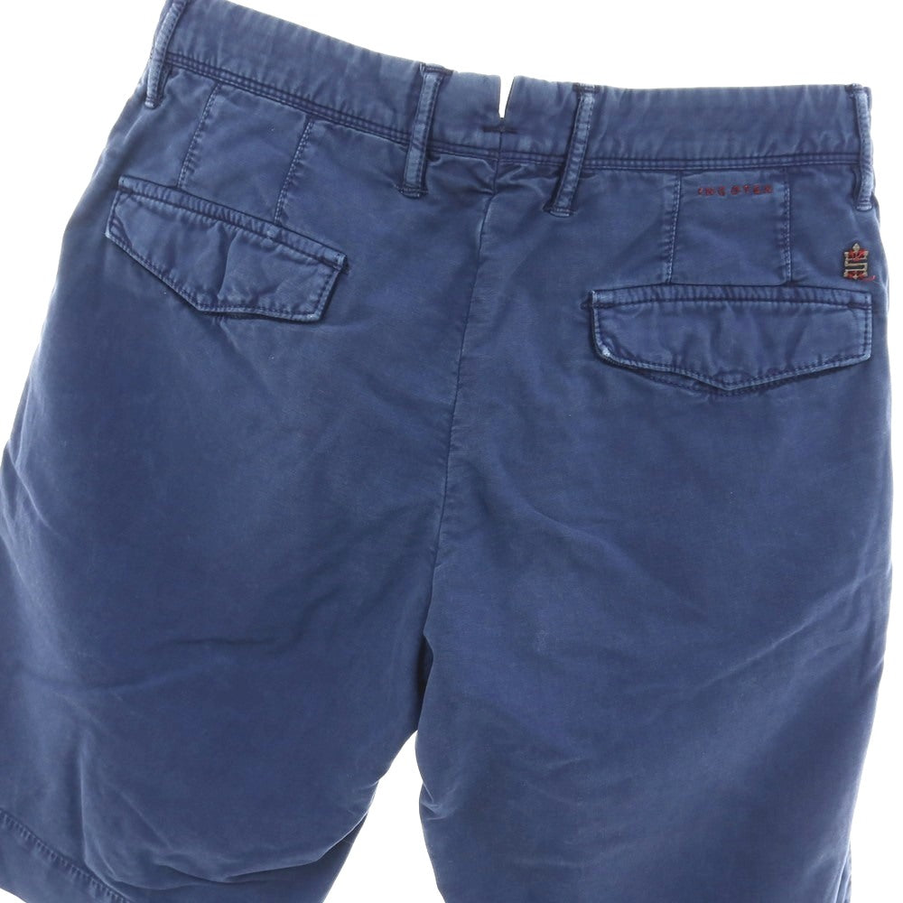 【中古】インコテックス INCOTEX ストレッチ コットン ショートパンツ ネイビー【サイズ30】【 状態ランクC 】【 メンズ 】