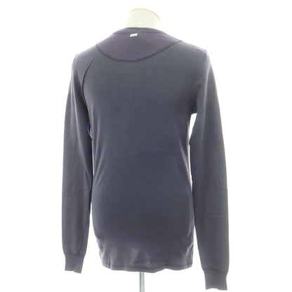 【中古】シーサー Schiesser コットン ヘンリーネック 長袖Ｔシャツ グレー【 S/4 】【 状態ランクC 】【 メンズ 】