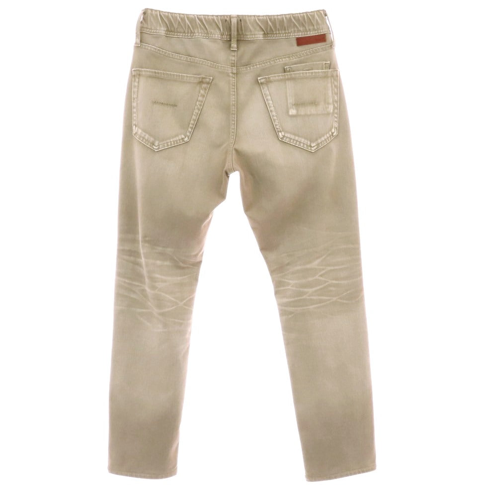 【中古】ヤヌーク YANUK ウォッシュ加工 ストレッチ ポリエステルコットンレーヨン イージー5ポケットパンツ グレージュ系【 M 】【 状態ランクB 】【 メンズ 】