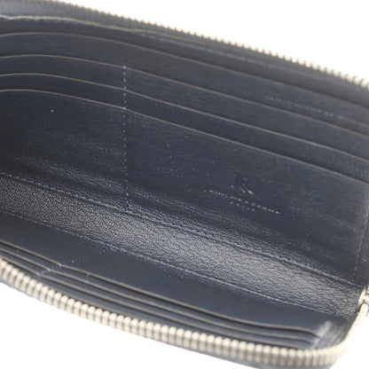 【中古】ジャン ルソー JEAN ROUSSEAU 型押しレザー 長財布 ネイビーブルー【 状態ランクB 】【 メンズ 】
