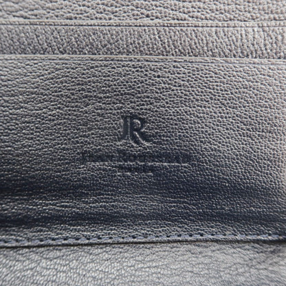 【中古】ジャン ルソー JEAN ROUSSEAU 型押しレザー 長財布 ネイビーブルー【 状態ランクB 】【 メンズ 】