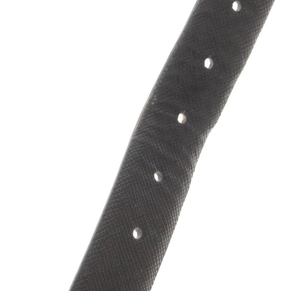 【中古】デーコカ DE.CO.CA 型押しレザー ベルト ブラックxシルバー【 85 】【 状態ランクC 】【 メンズ 】