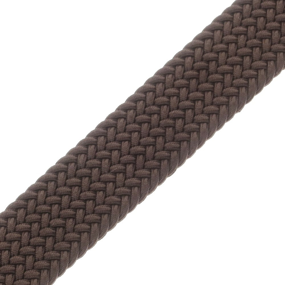 【中古】アンダーソンズ Andersons エラスティック×クロコ型押しレザー メッシュベルト ブラウンxシルバー【 80 】【 状態ランクA 】【 メンズ 】