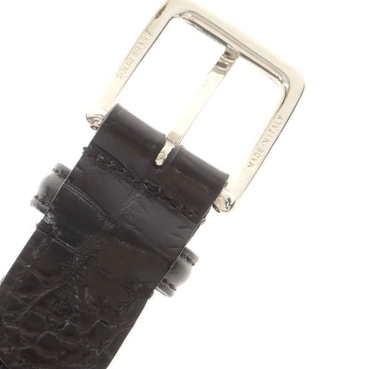 【中古】アンダーソンズ Andersons エラスティック×クロコ型押しレザー メッシュベルト ブラックxシルバー【 85 】【 状態ランクA 】【 メンズ 】