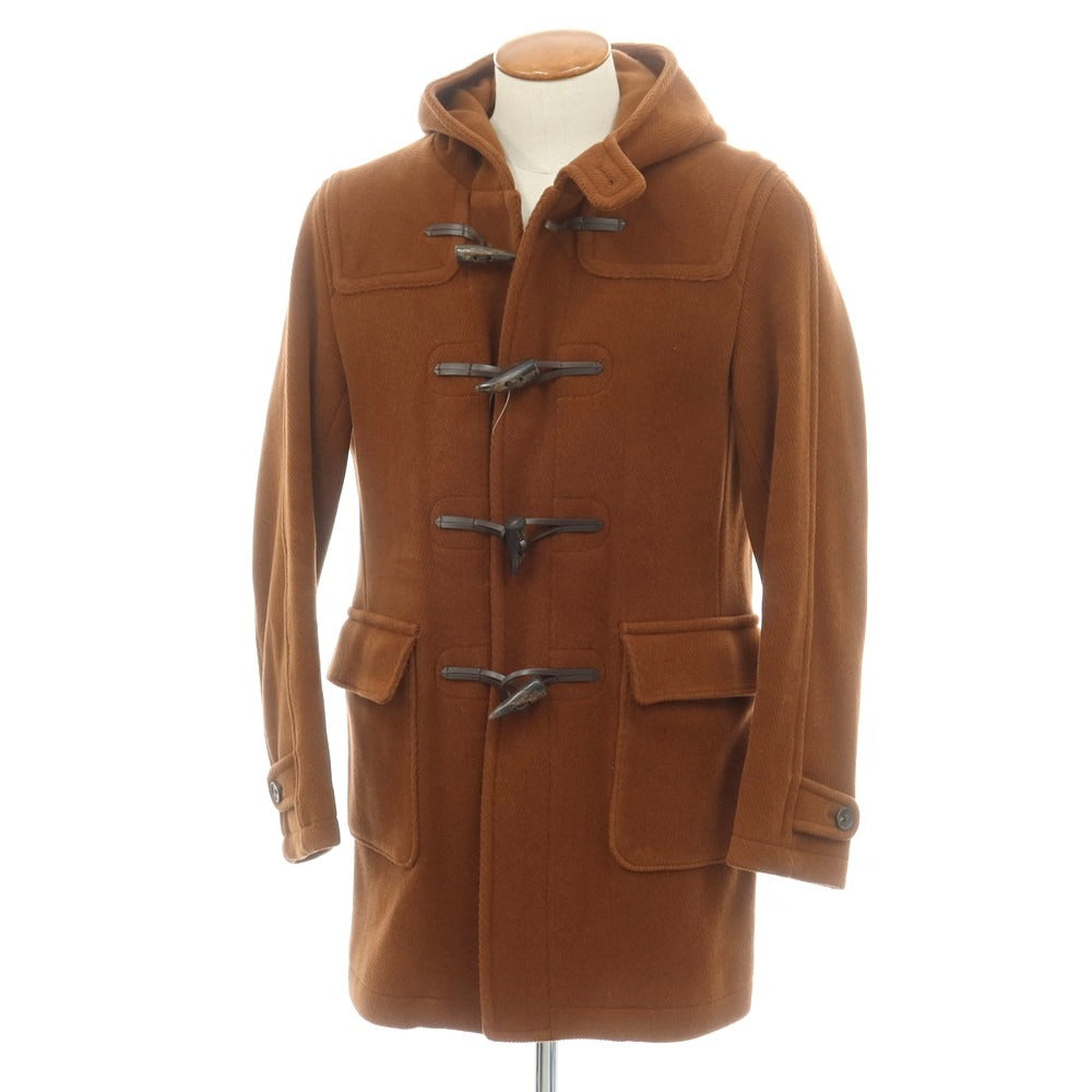 【中古】シップス SHIPS ヘリンボーンウールナイロン ダッフルコート ブラウン【 M 】【 状態ランクB 】【 メンズ 】