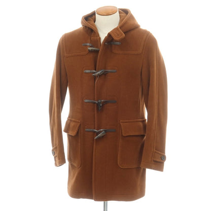 【中古】シップス SHIPS ヘリンボーンウールナイロン ダッフルコート ブラウン【 M 】【 状態ランクB 】【 メンズ 】