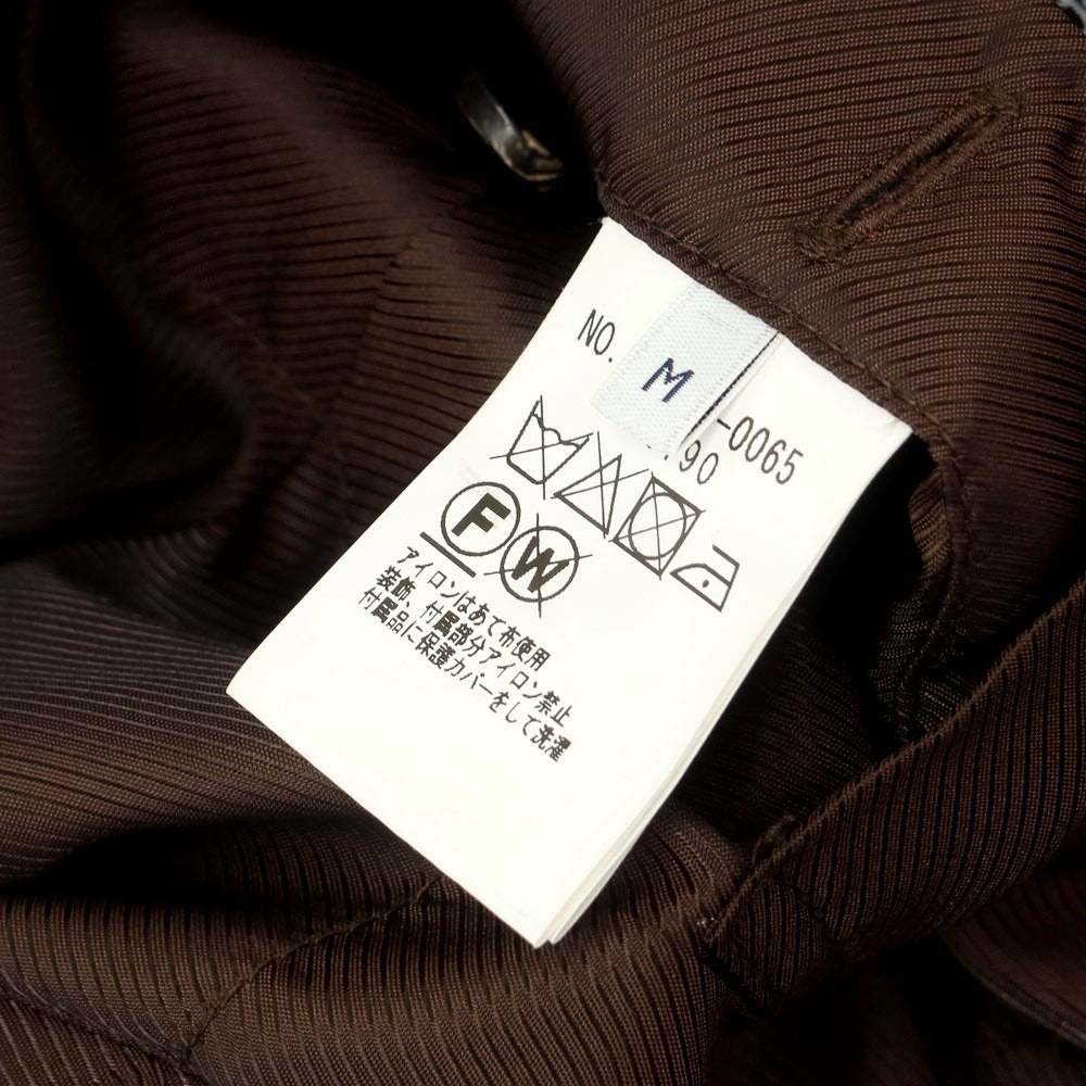 【中古】シップス SHIPS ヘリンボーンウールナイロン ダッフルコート ブラウン【サイズM】【 状態ランクB 】【 メンズ 】[CPD]