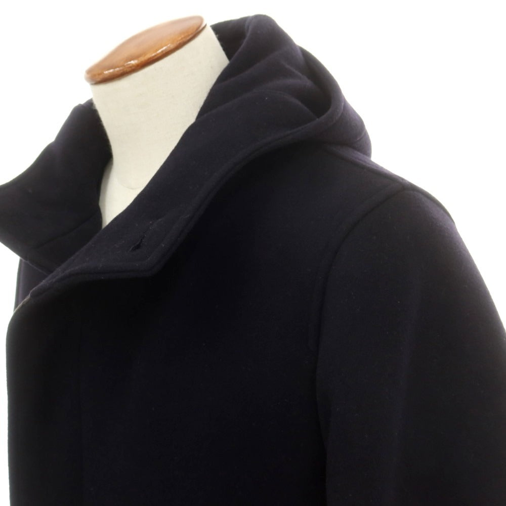 【中古】シップス SHIPS ウール フーデッドコート ダークネイビー【 M 】【 状態ランクB 】【 メンズ 】