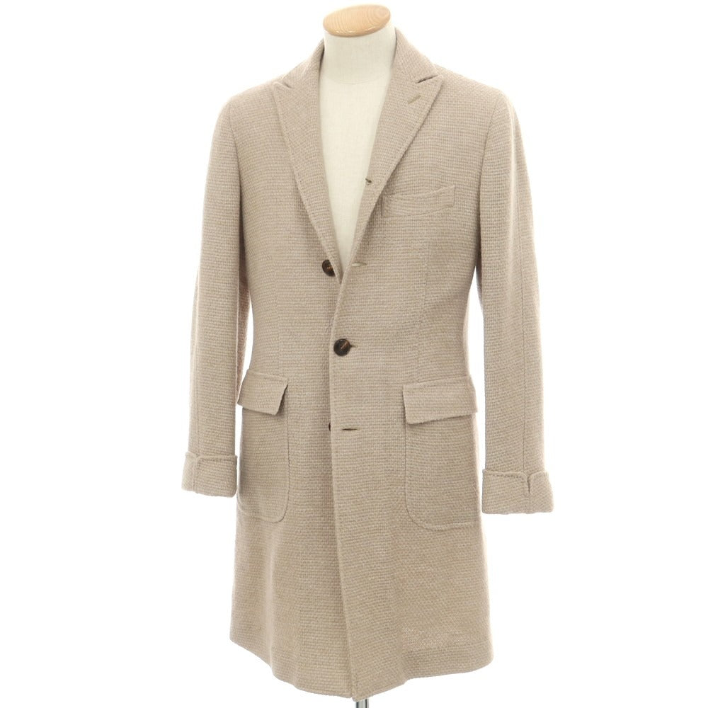 【中古】スティレ ラティーノ STILE LATINO ウールアルパカ チェスターフィールドコート ベージュ【 44 】【 状態ランクB 】【 メンズ 】