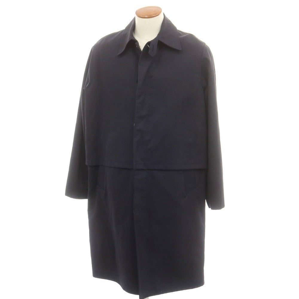 【中古】インターナショナルギャラリービームス International Gallery BEAMS コットン ステンカラーコート ダークネイビー【 48 】【 状態ランクC 】【 メンズ 】