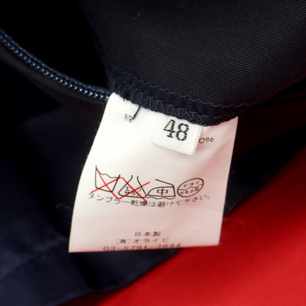 【中古】インターナショナルギャラリービームス International Gallery BEAMS コットン ステンカラーコート ダークネイビー【 48 】【 状態ランクC 】【 メンズ 】