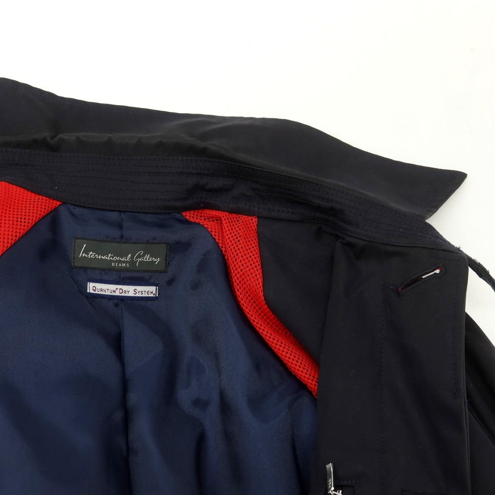 【中古】インターナショナルギャラリービームス International Gallery BEAMS コットン ステンカラーコート ダークネイビー【 48 】【 状態ランクC 】【 メンズ 】