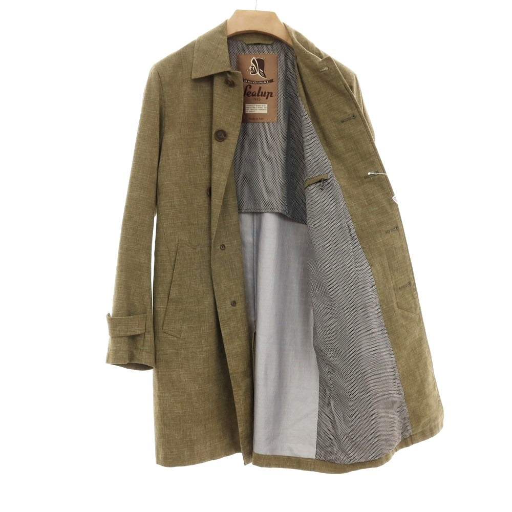 【中古】シーラップ Sealup コットン ステンカラーコート オリーブ【サイズ46】【 状態ランクB 】【 メンズ 】[BPD]