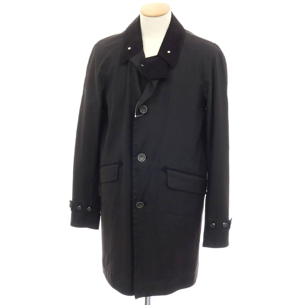 【中古】マイケルタピア MICHAEL TAPIA コットン ステンカラーコート ブラック【サイズS】【 状態ランクC 】【 メンズ 】