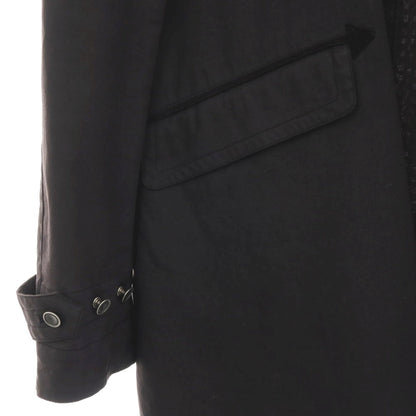 【中古】マイケルタピア MICHAEL TAPIA コットン ステンカラーコート ブラック【サイズS】【 状態ランクC 】【 メンズ 】