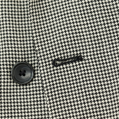 【中古】タリアトーレ TAGLIATORE Brilla per il gusto別注 SUPER100’Sウール＆シルク ハウンドトゥース ダブルスーツ グレーxブラック【サイズ48】【 状態ランクB 】【 メンズ 】