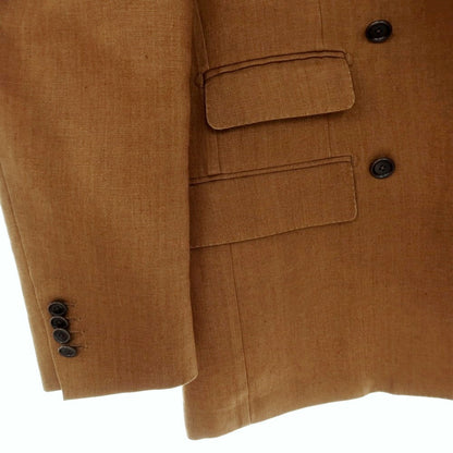 【中古】デペトリロ DE PETRILLO リネン ダブルスーツ ブラウン【サイズ46 Drop8】【 状態ランクC 】【 メンズ 】