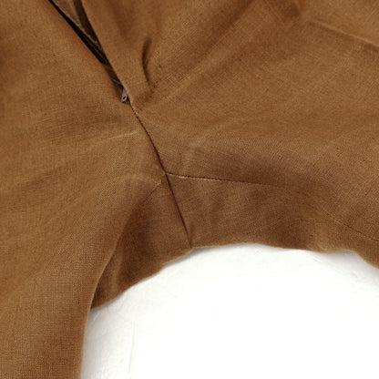 【中古】デペトリロ DE PETRILLO リネン ダブルスーツ ブラウン【サイズ46 Drop8】【 状態ランクC 】【 メンズ 】