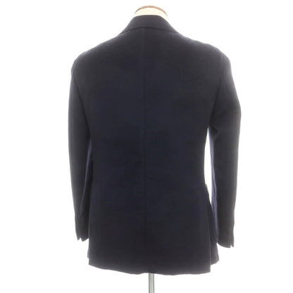 【中古】ルイジ ボレッリ Luigi Borrelli ウール 3B テーラードジャケット ネイビー【 46 】【 状態ランクB 】【 メンズ 】